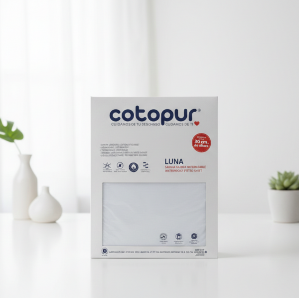 Cotopur LUNA Waterproof Fitted Sheet – Cotton Jersey Mattress Protector
